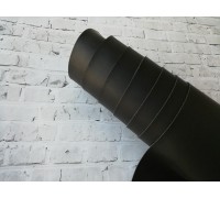Переплётный кожзам,  чёрный матовый, 33х70 см